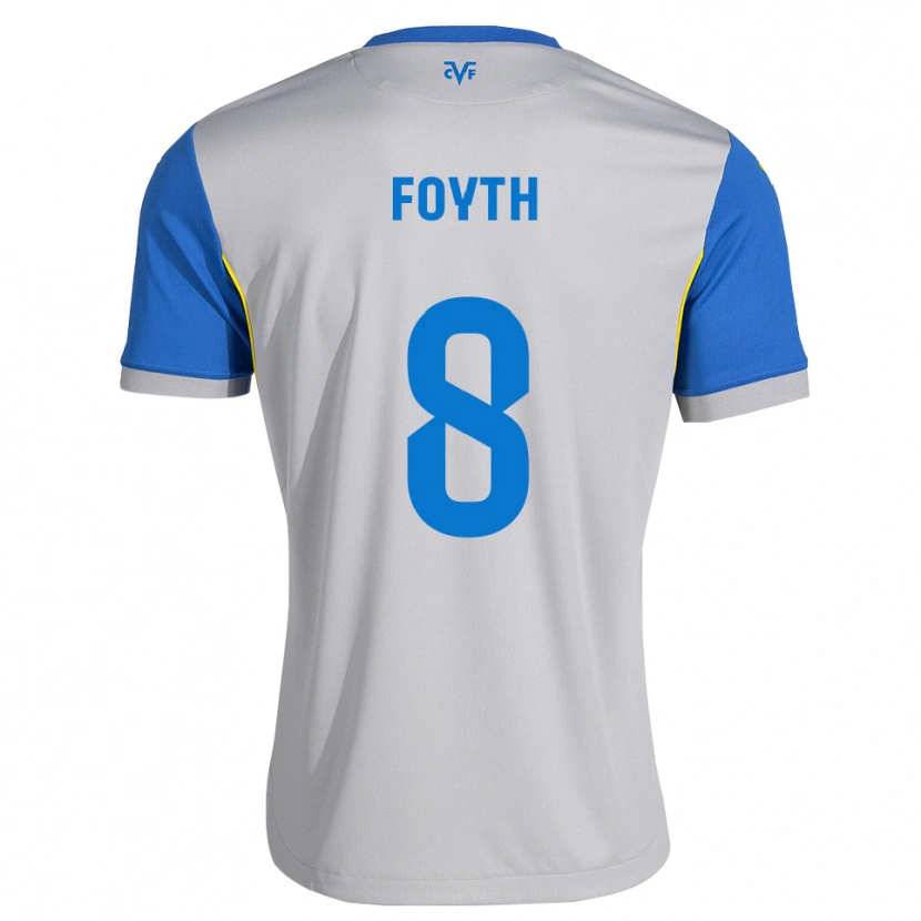 Danxen Kvinder Juan Foyth #8 Dodgerblå Grå Udebane Spillertrøjer 2026/27 Trøje T-Shirt
