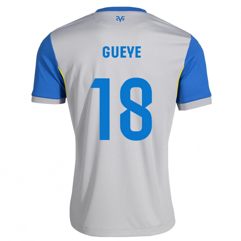 Danxen Kvinder Pape Gueye #18 Dodgerblå Grå Udebane Spillertrøjer 2026/27 Trøje T-Shirt