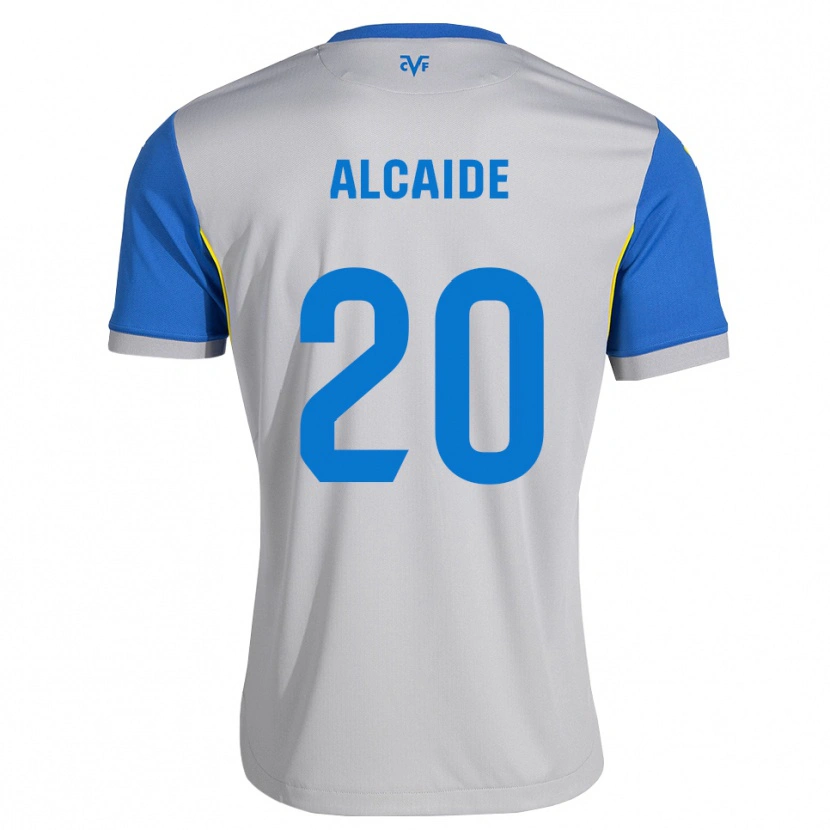 Danxen Kvinder Álvaro Alcaide #20 Dodgerblå Grå Udebane Spillertrøjer 2026/27 Trøje T-Shirt
