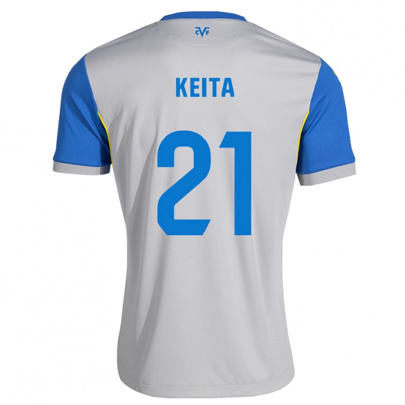 Danxen Kvinder Manfa Keita #21 Dodgerblå Grå Udebane Spillertrøjer 2026/27 Trøje T-Shirt