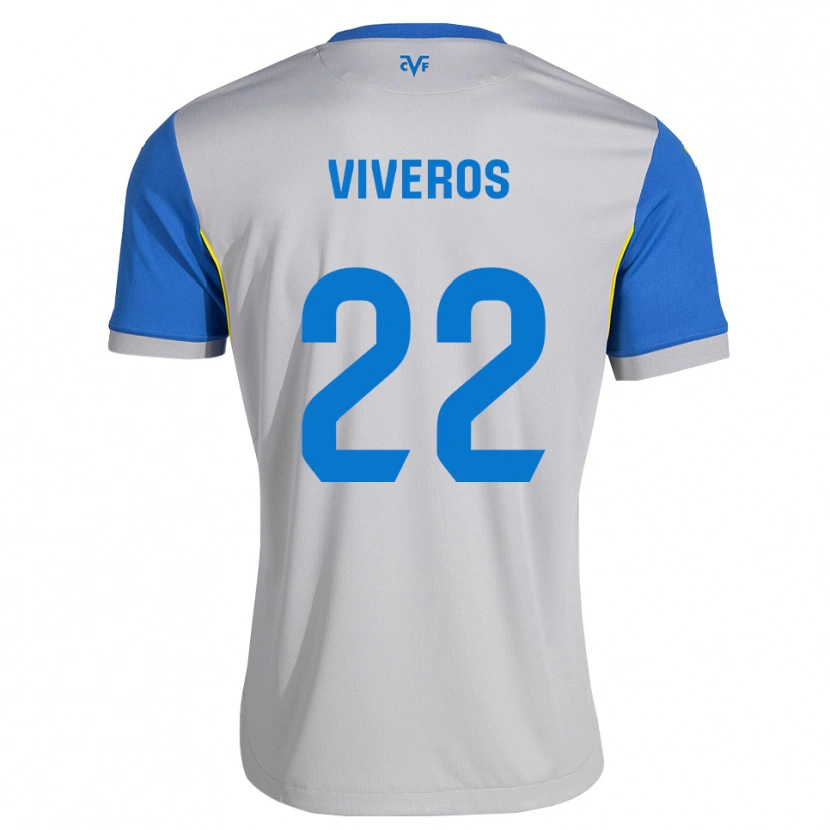 Danxen Kvinder Facundo Viveros #22 Dodgerblå Grå Udebane Spillertrøjer 2026/27 Trøje T-Shirt