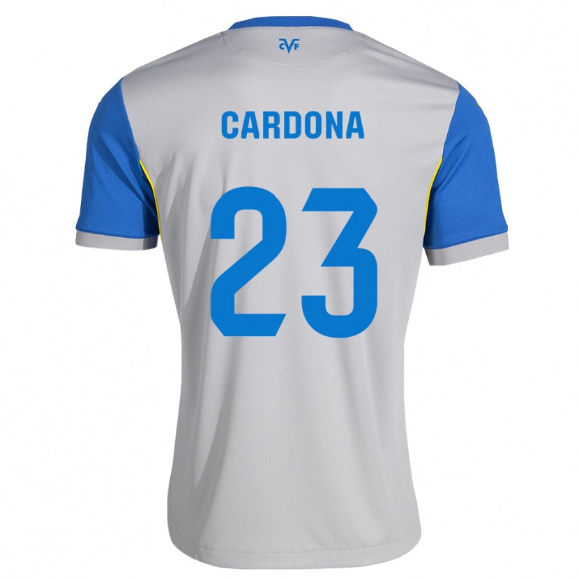 Danxen Kvinder Sergi Cardona #23 Dodgerblå Grå Udebane Spillertrøjer 2026/27 Trøje T-Shirt