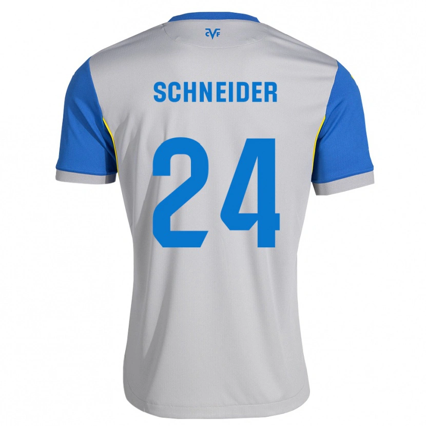 Danxen Kvinder Ben Schneider #24 Dodgerblå Grå Udebane Spillertrøjer 2026/27 Trøje T-Shirt