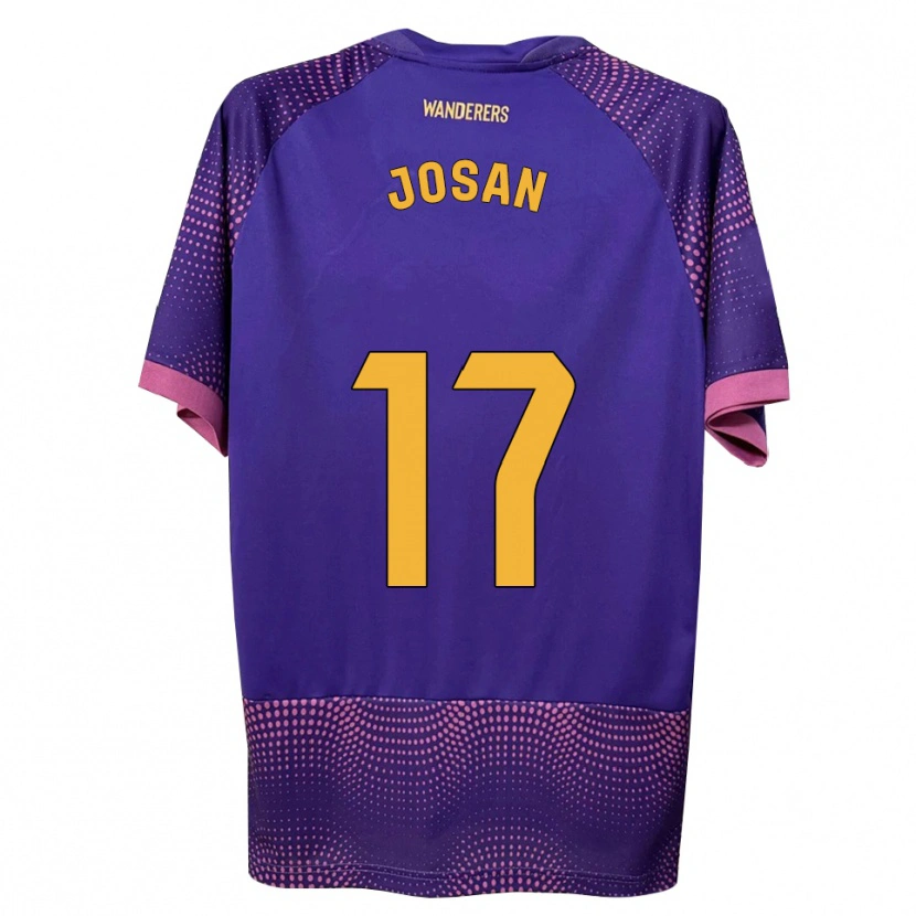 Danxen Kvinder José Antonio Ferrández Pomares #17 Lilla Hvid Pink Udebane Spillertrøjer 2026/27 Trøje T-Shirt