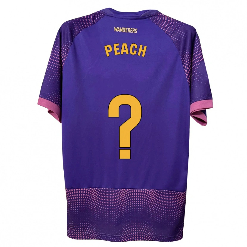 Danxen Kvinder Riley Peach #0 Lilla Hvid Pink Udebane Spillertrøjer 2026/27 Trøje T-Shirt