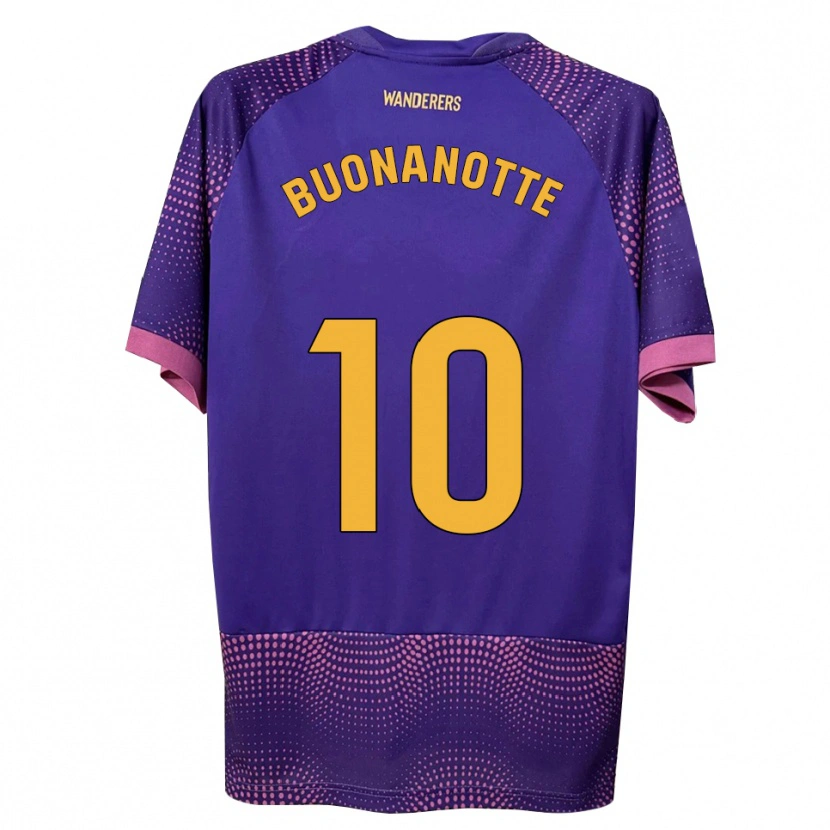 Danxen Kvinder Facundo Buonanotte #10 Lilla Hvid Pink Udebane Spillertrøjer 2026/27 Trøje T-Shirt