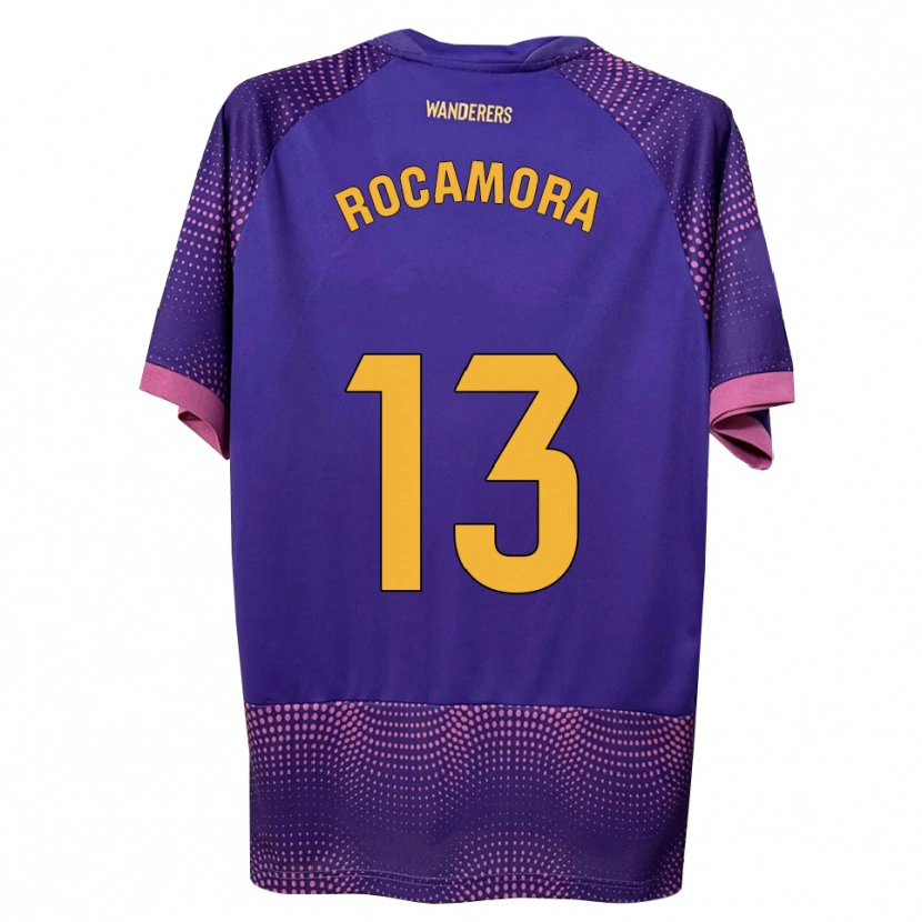 Danxen Kvinder María Rocamora Díaz #13 Lilla Hvid Pink Udebane Spillertrøjer 2026/27 Trøje T-Shirt