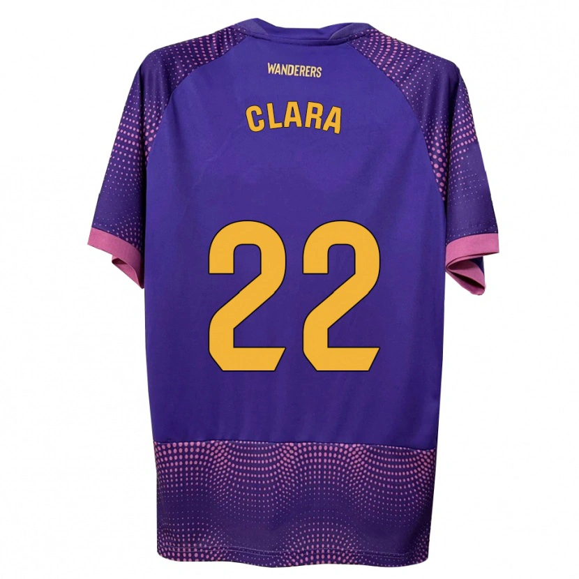 Danxen Kvinder Clara Ferrer Gallego #22 Lilla Hvid Pink Udebane Spillertrøjer 2026/27 Trøje T-Shirt