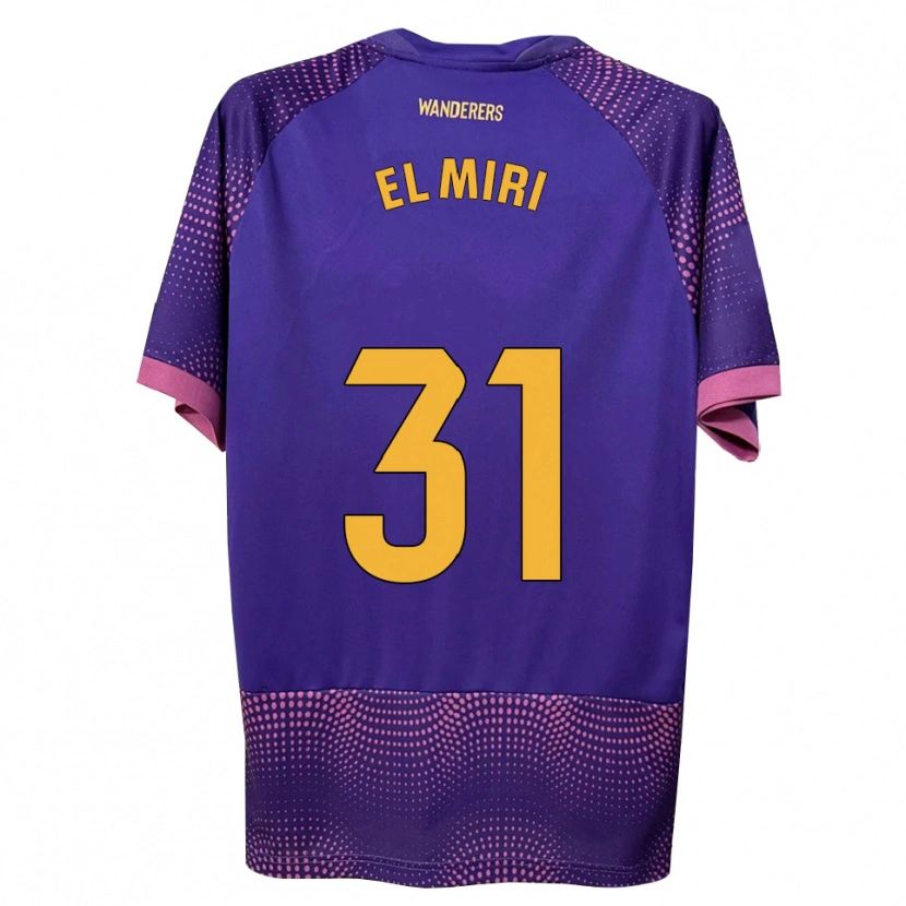 Danxen Kvinder Walid El Miri #31 Lilla Hvid Pink Udebane Spillertrøjer 2026/27 Trøje T-Shirt