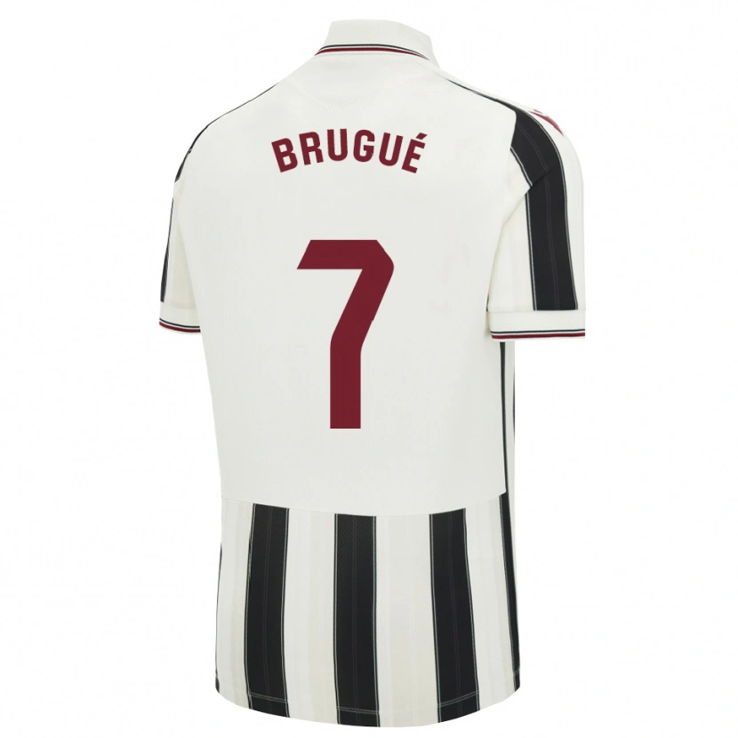 Danxen Kvinder Roger Brugué #7 Sort Hvid Rød Udebane Spillertrøjer 2026/27 Trøje T-Shirt