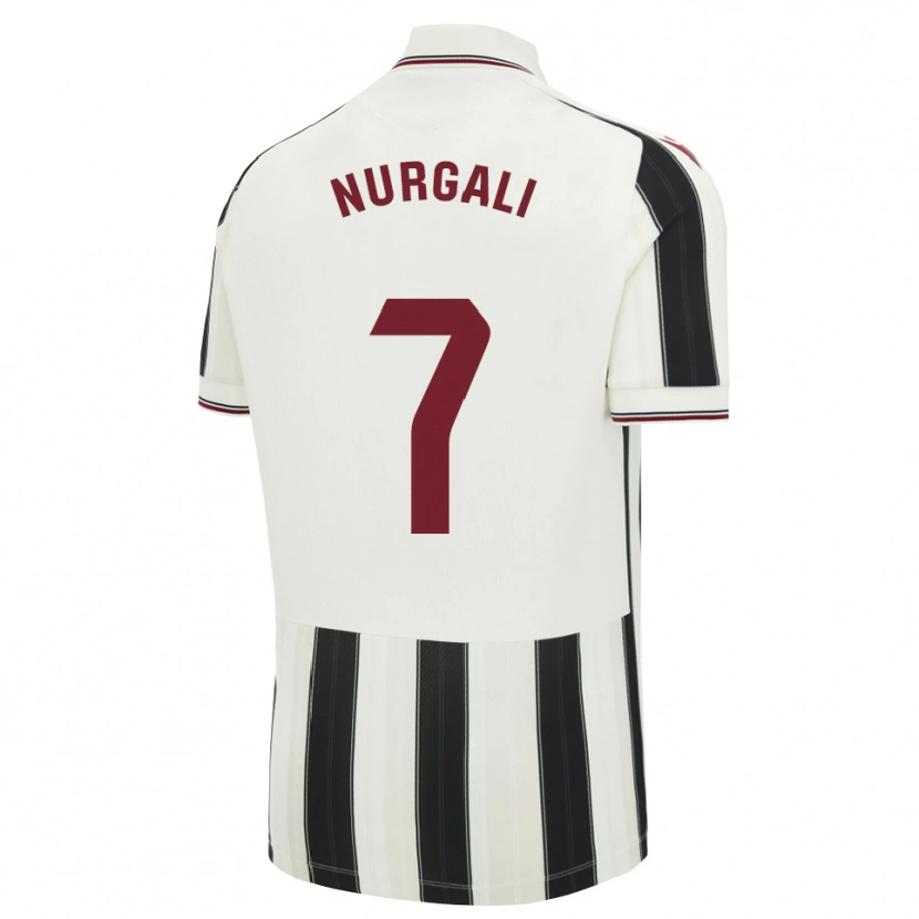 Danxen Kvinder Aldiyar Nurgali #7 Sort Hvid Rød Udebane Spillertrøjer 2026/27 Trøje T-Shirt
