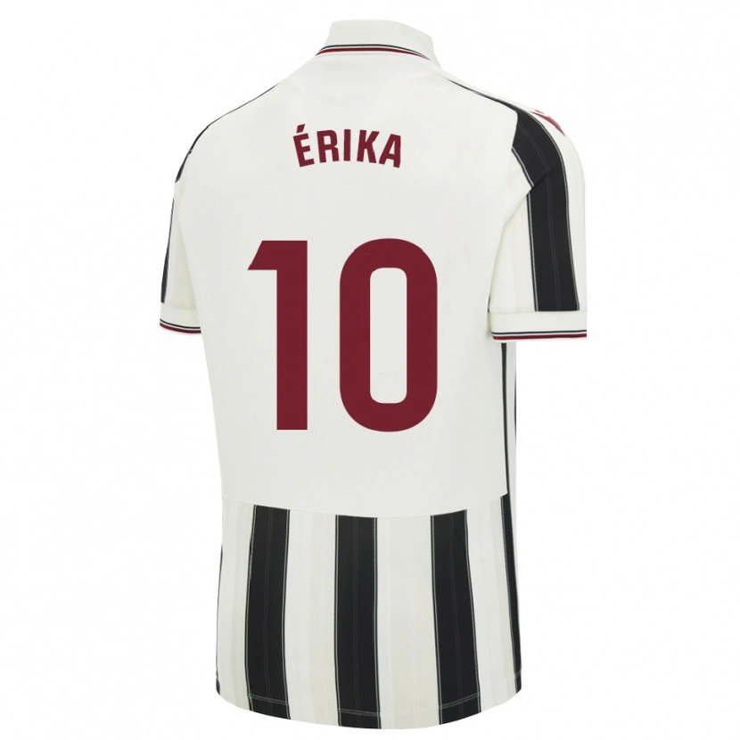 Danxen Kvinder Érika González #10 Sort Hvid Rød Udebane Spillertrøjer 2026/27 Trøje T-Shirt