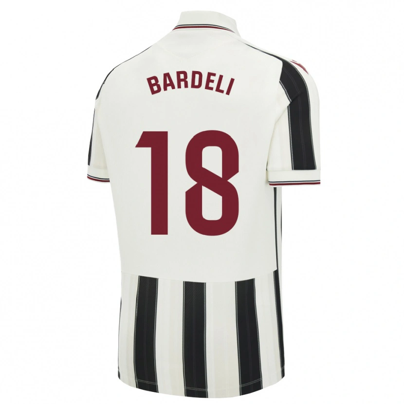 Danxen Kvinder Enzo Bardeli #18 Sort Hvid Rød Udebane Spillertrøjer 2026/27 Trøje T-Shirt