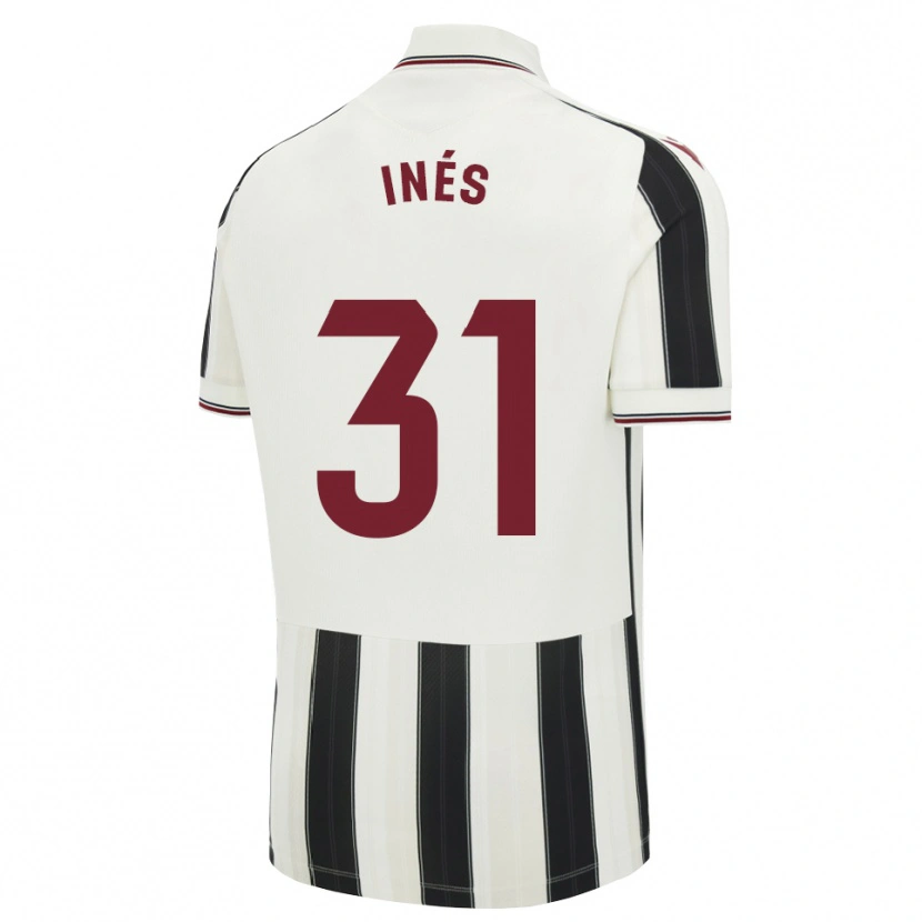 Danxen Kvinder Inés Rizo #31 Sort Hvid Rød Udebane Spillertrøjer 2026/27 Trøje T-Shirt