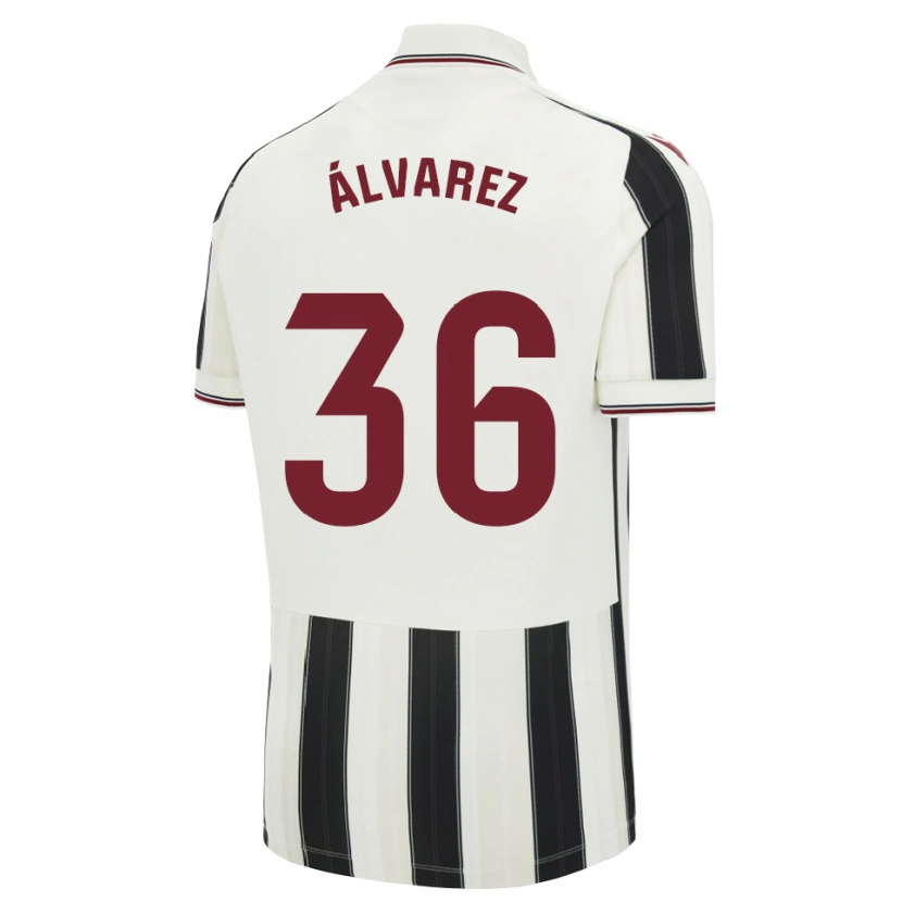 Danxen Kvinder Anna Álvarez #36 Sort Hvid Rød Udebane Spillertrøjer 2026/27 Trøje T-Shirt