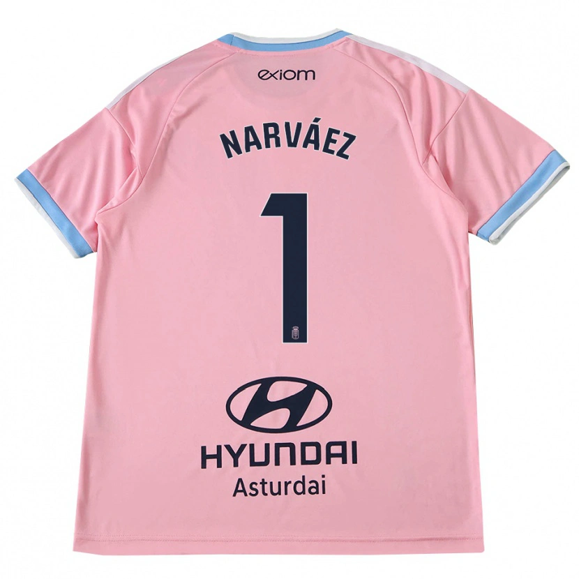 Danxen Kvinder Miguel Narváez #1 Kornblomstblå Pink Udebane Spillertrøjer 2026/27 Trøje T-Shirt