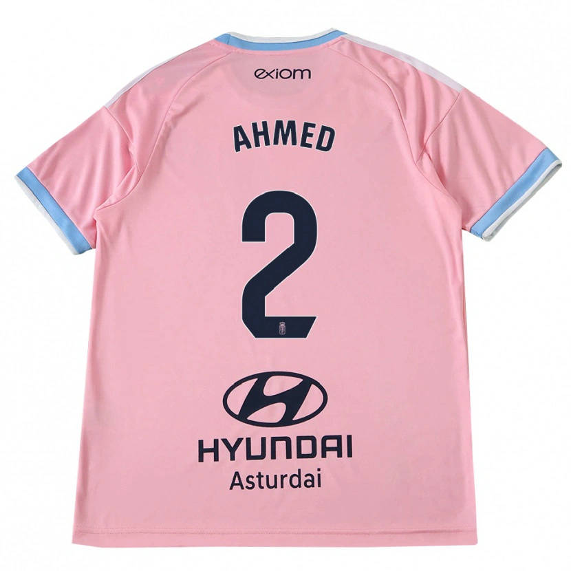 Danxen Kvinder Aisar Ahmed #2 Kornblomstblå Pink Udebane Spillertrøjer 2026/27 Trøje T-Shirt