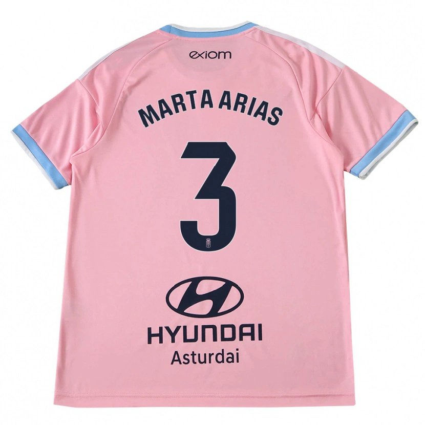 Danxen Kvinder Marta Arias #3 Kornblomstblå Pink Udebane Spillertrøjer 2026/27 Trøje T-Shirt