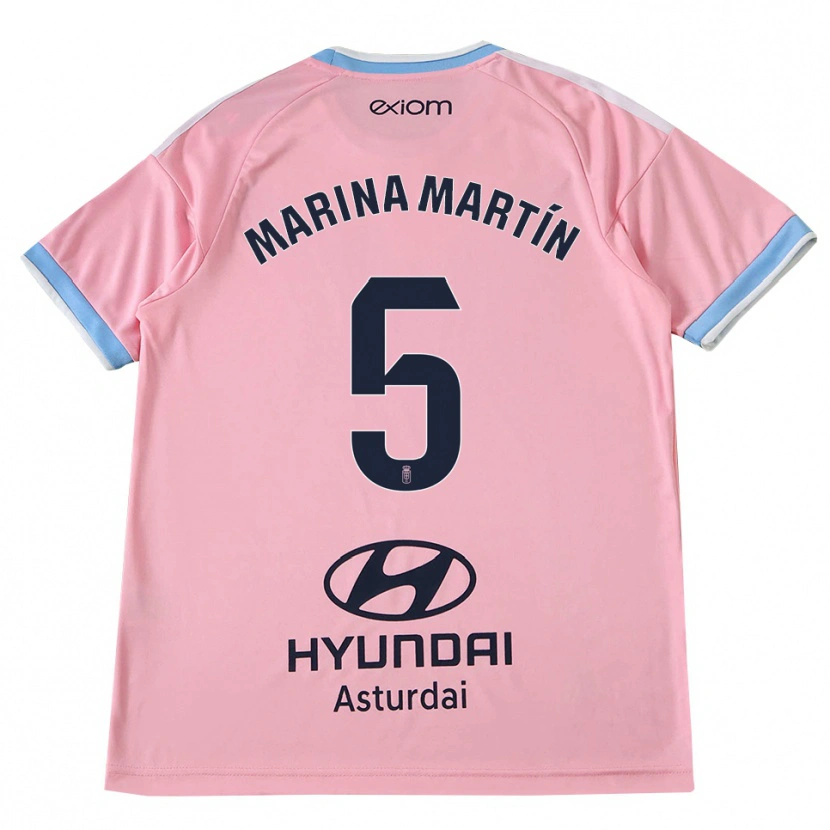 Danxen Kvinder Marina Martín #5 Kornblomstblå Pink Udebane Spillertrøjer 2026/27 Trøje T-Shirt