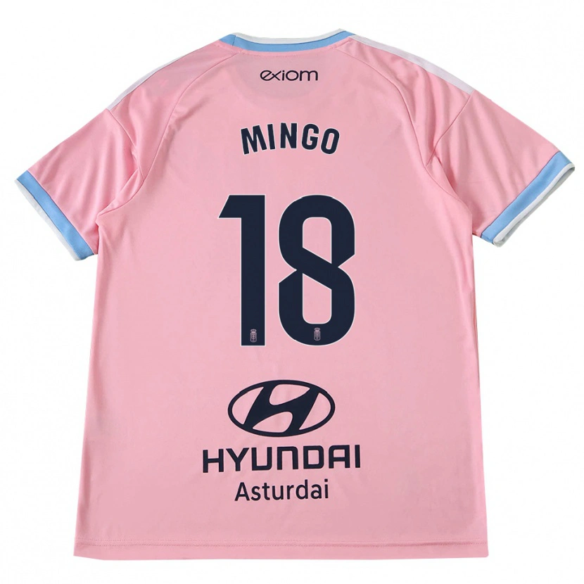 Danxen Kvinder Víctor Mingo #18 Kornblomstblå Pink Udebane Spillertrøjer 2026/27 Trøje T-Shirt