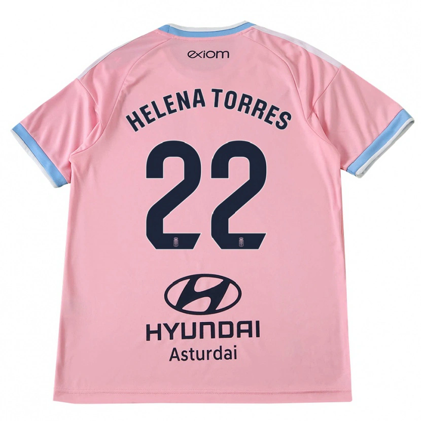 Danxen Kvinder Helena Torres Maiquez #22 Kornblomstblå Pink Udebane Spillertrøjer 2026/27 Trøje T-Shirt