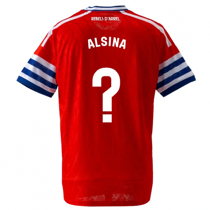 Danxen Kvinder Joel Alsina #0 Kongeblå Rød Udebane Spillertrøjer 2026/27 Trøje T-Shirt