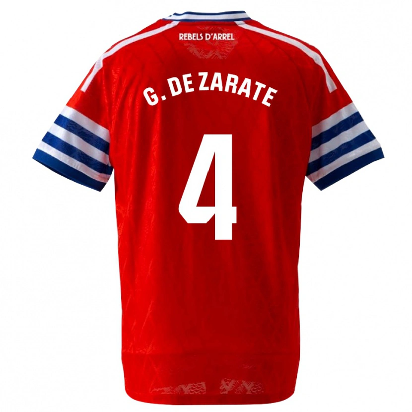 Danxen Kvinder Urko González De Zárate #4 Kongeblå Rød Udebane Spillertrøjer 2026/27 Trøje T-Shirt