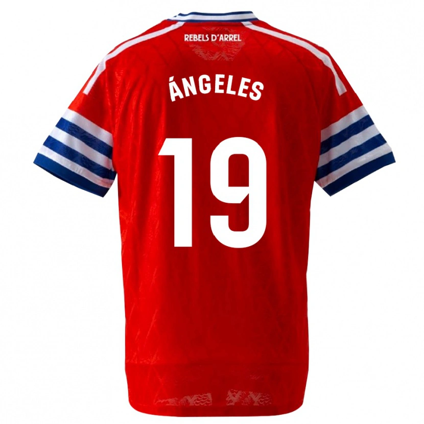 Danxen Kvinder Ángeles Del Álamo Sánchez #19 Kongeblå Rød Udebane Spillertrøjer 2026/27 Trøje T-Shirt