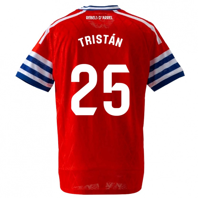 Danxen Kvinder Pol Tristán #25 Kongeblå Rød Udebane Spillertrøjer 2026/27 Trøje T-Shirt