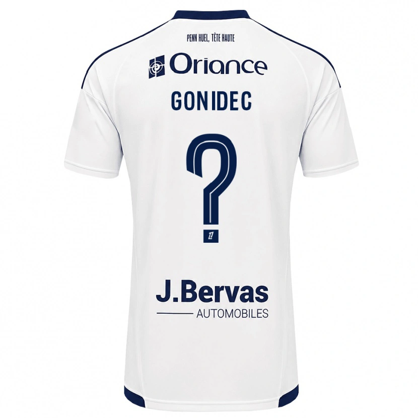 Danxen Kvinder Sandy Gonidec #0 Marinehvid Udebane Spillertrøjer 2026/27 Trøje T-Shirt