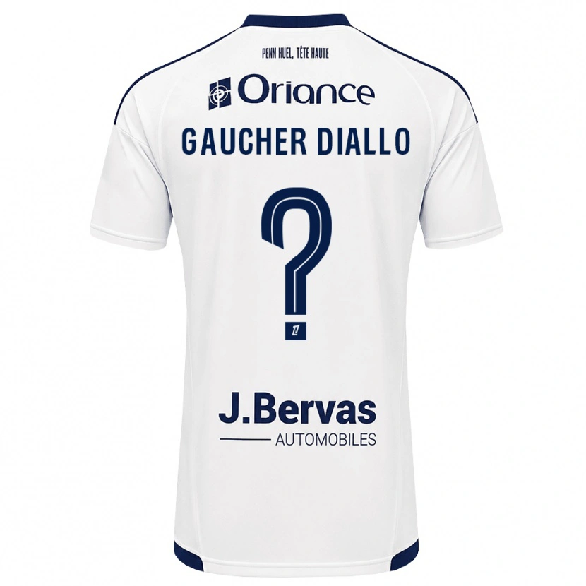 Danxen Kvinder Coumba Gaucher Diallo #0 Marinehvid Udebane Spillertrøjer 2026/27 Trøje T-Shirt
