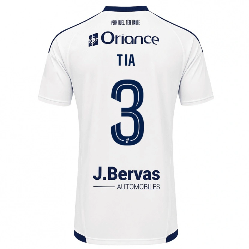 Danxen Kvinder Davy Tia #3 Marinehvid Udebane Spillertrøjer 2026/27 Trøje T-Shirt