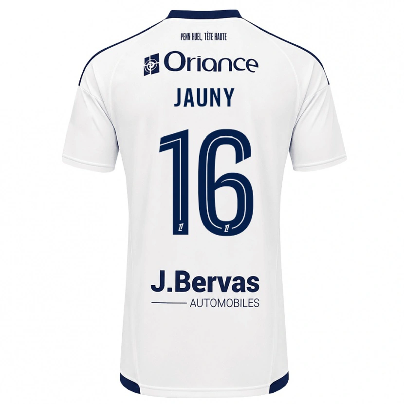 Danxen Kvinder Noah Jauny #16 Marinehvid Udebane Spillertrøjer 2026/27 Trøje T-Shirt