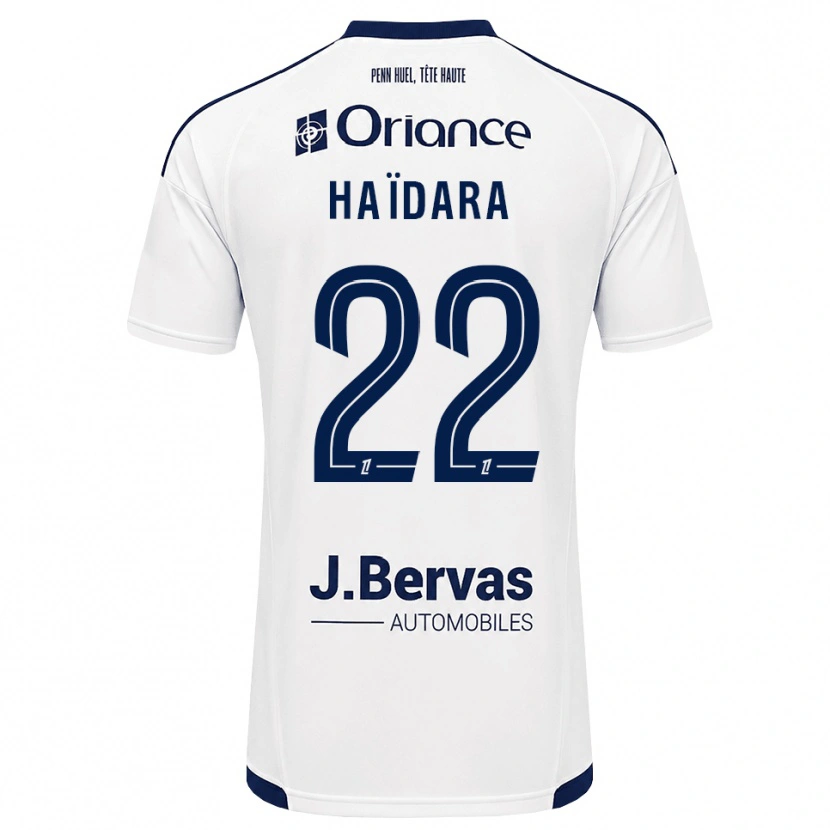 Danxen Kvinder Massadio Haidara #22 Marinehvid Udebane Spillertrøjer 2026/27 Trøje T-Shirt