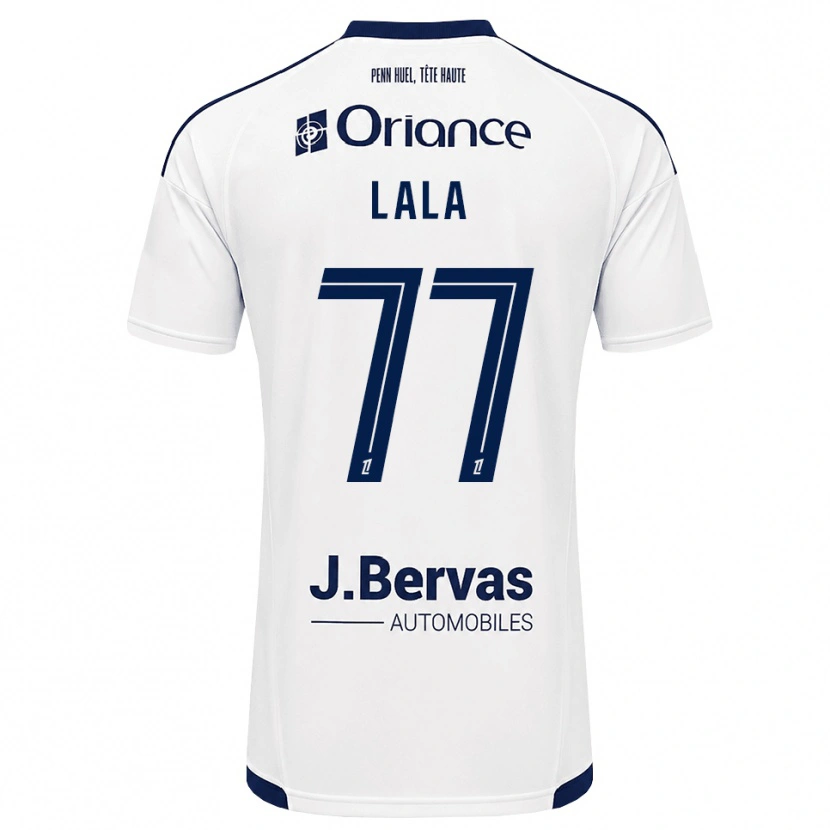 Danxen Kvinder Kenny Lala #77 Marinehvid Udebane Spillertrøjer 2026/27 Trøje T-Shirt