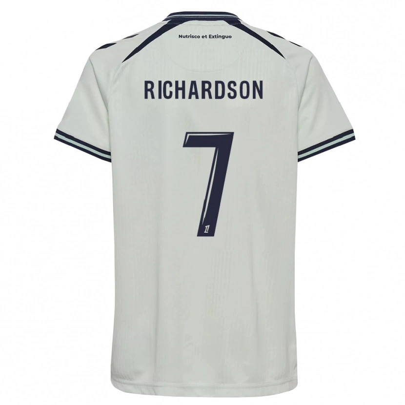Danxen Kvinder Amir Richardson #7 Midnatsblå Hvid Udebane Spillertrøjer 2026/27 Trøje T-Shirt