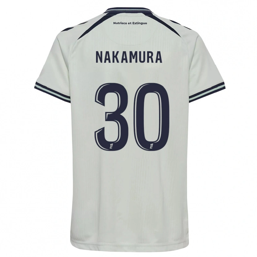Danxen Kvinder Sota Nakamura #30 Midnatsblå Hvid Udebane Spillertrøjer 2026/27 Trøje T-Shirt