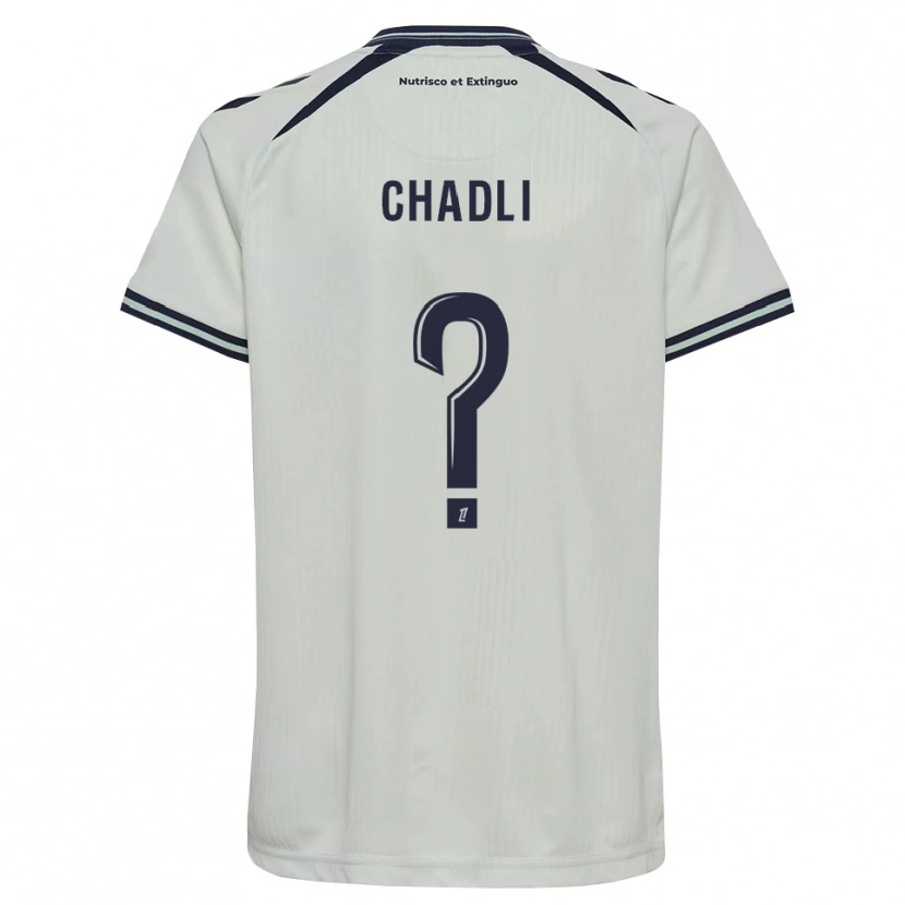 Danxen Kvinder Nassim Chadli #0 Midnatsblå Hvid Udebane Spillertrøjer 2026/27 Trøje T-Shirt