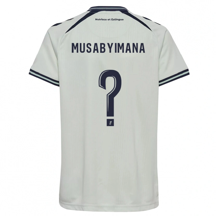 Danxen Kvinder Thierry Musabyimana #0 Midnatsblå Hvid Udebane Spillertrøjer 2026/27 Trøje T-Shirt