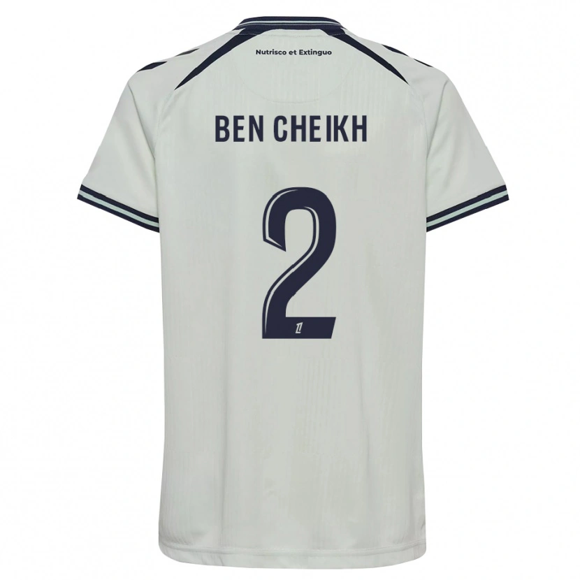 Danxen Kvinder Ayman Ben Cheikh #2 Midnatsblå Hvid Udebane Spillertrøjer 2026/27 Trøje T-Shirt