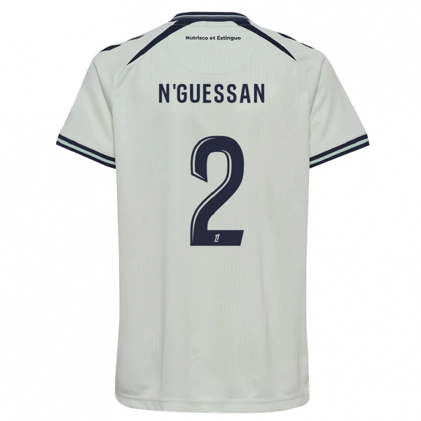 Danxen Kvinder Jean-Baptiste N'guessan #2 Midnatsblå Hvid Udebane Spillertrøjer 2026/27 Trøje T-Shirt