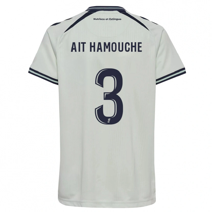 Danxen Kvinder Massyl Ait Hamouche #3 Midnatsblå Hvid Udebane Spillertrøjer 2026/27 Trøje T-Shirt