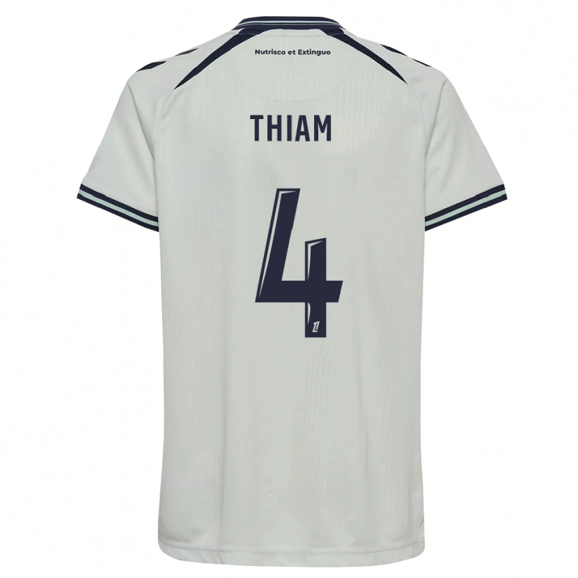 Danxen Kvinder Tidjani Thiam #4 Midnatsblå Hvid Udebane Spillertrøjer 2026/27 Trøje T-Shirt
