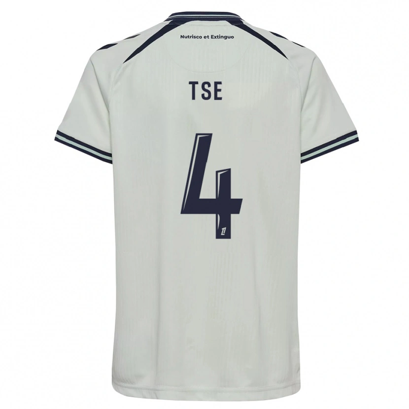 Danxen Kvinder Élisabeth Tsé #4 Midnatsblå Hvid Udebane Spillertrøjer 2026/27 Trøje T-Shirt