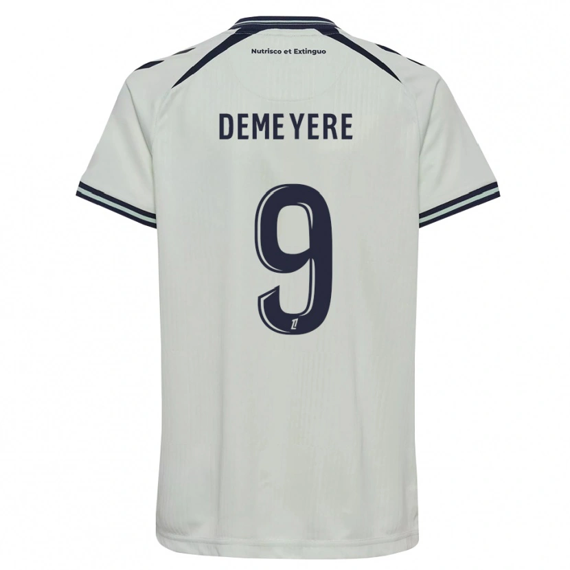 Danxen Kvinder Silke Demeyere #9 Midnatsblå Hvid Udebane Spillertrøjer 2026/27 Trøje T-Shirt