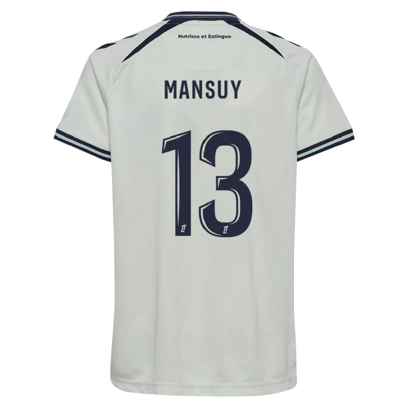 Danxen Kvinder Héloïse Mansuy #13 Midnatsblå Hvid Udebane Spillertrøjer 2026/27 Trøje T-Shirt