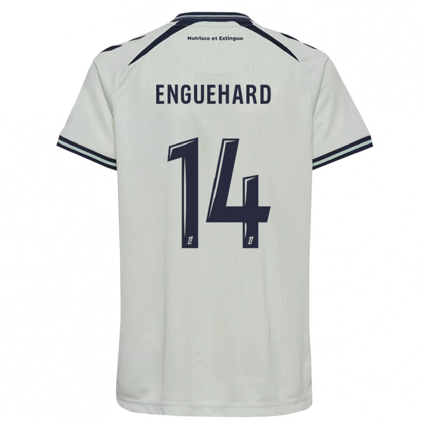 Danxen Kvinder Romane Enguehard #14 Midnatsblå Hvid Udebane Spillertrøjer 2026/27 Trøje T-Shirt