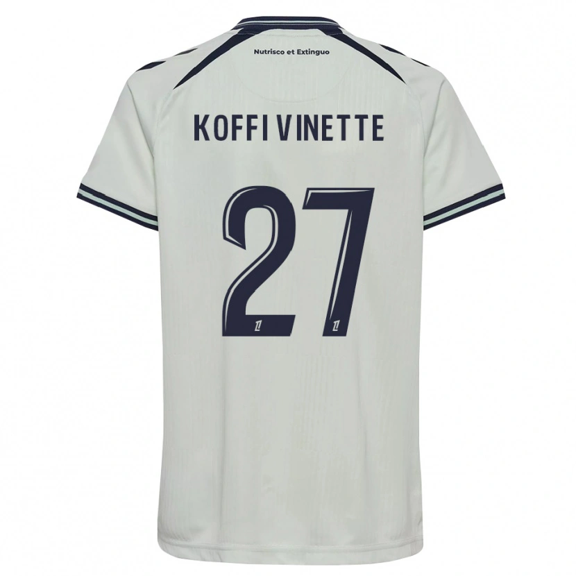 Danxen Kvinder Enzo Koffi #27 Midnatsblå Hvid Udebane Spillertrøjer 2026/27 Trøje T-Shirt