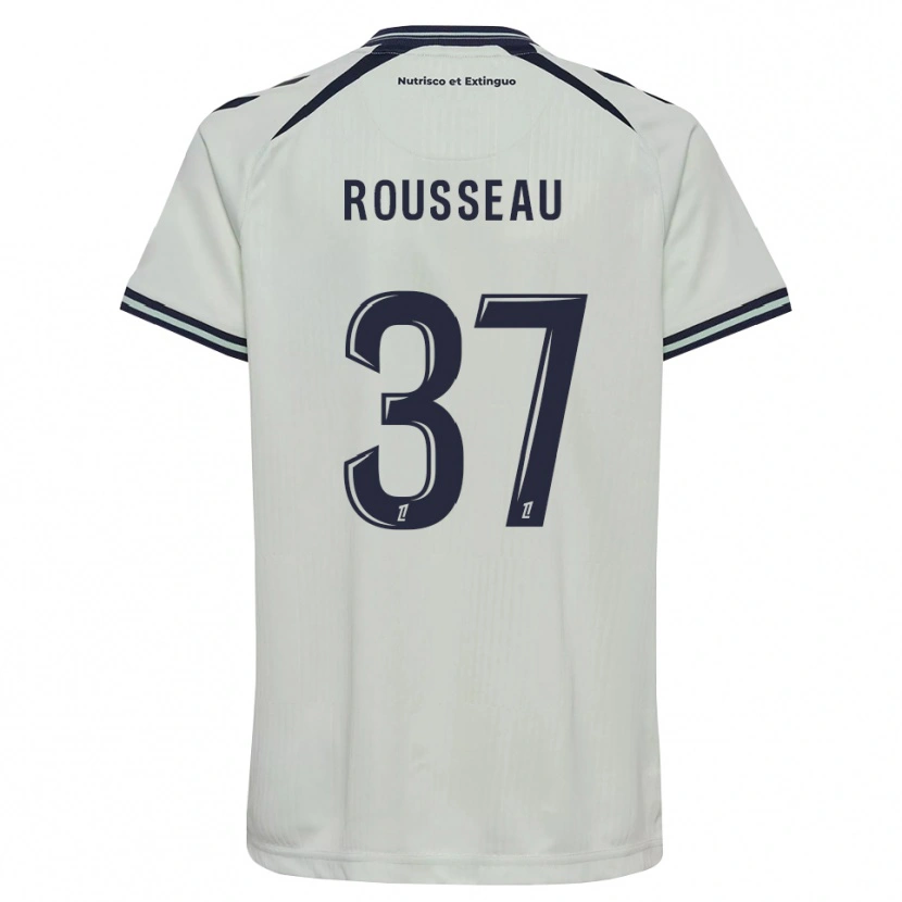 Danxen Kvinder Thomas Rousseau #37 Midnatsblå Hvid Udebane Spillertrøjer 2026/27 Trøje T-Shirt