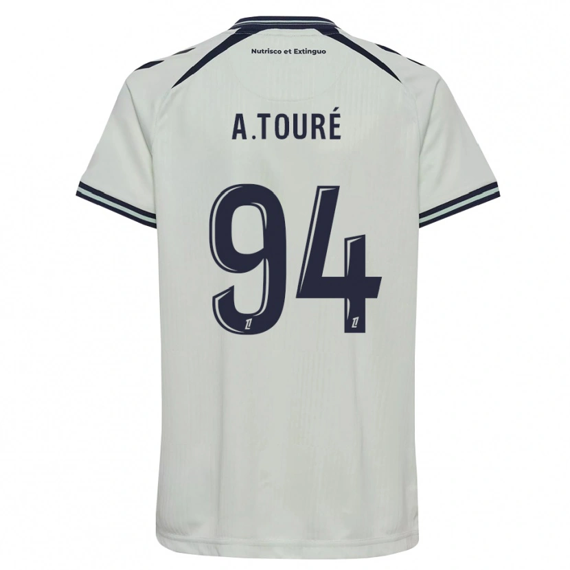 Danxen Kvinder Abdoulaye Touré #94 Midnatsblå Hvid Udebane Spillertrøjer 2026/27 Trøje T-Shirt